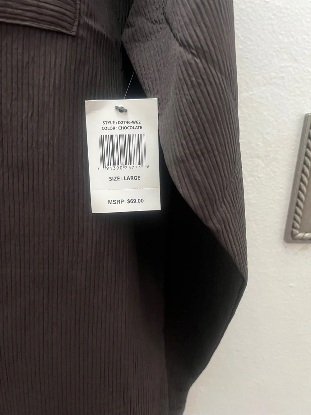 Saints Studio Black Ribbed Button-Up Jacket